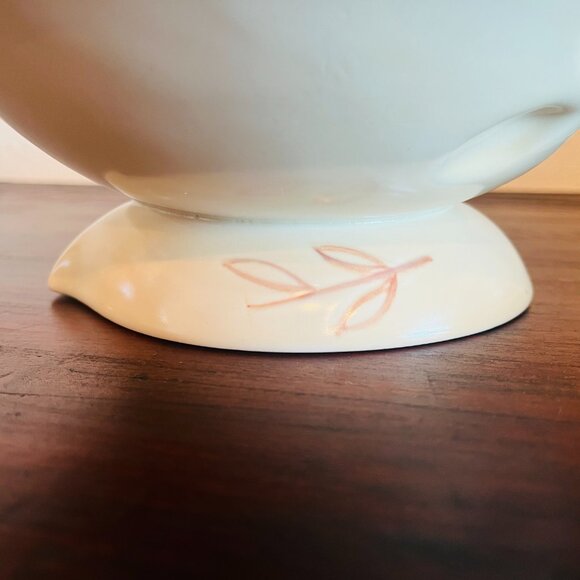 Vintage 1950s CarltonWare Hand Painted Hazelnut Footed Bowl Cottagecore Boho - Picture 4 of 9